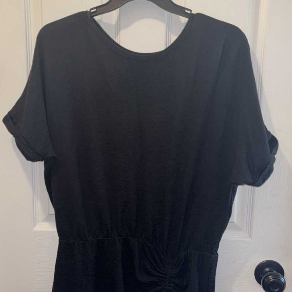 Black Dolman Sleeve Mini Dress - Picture 3 of 3